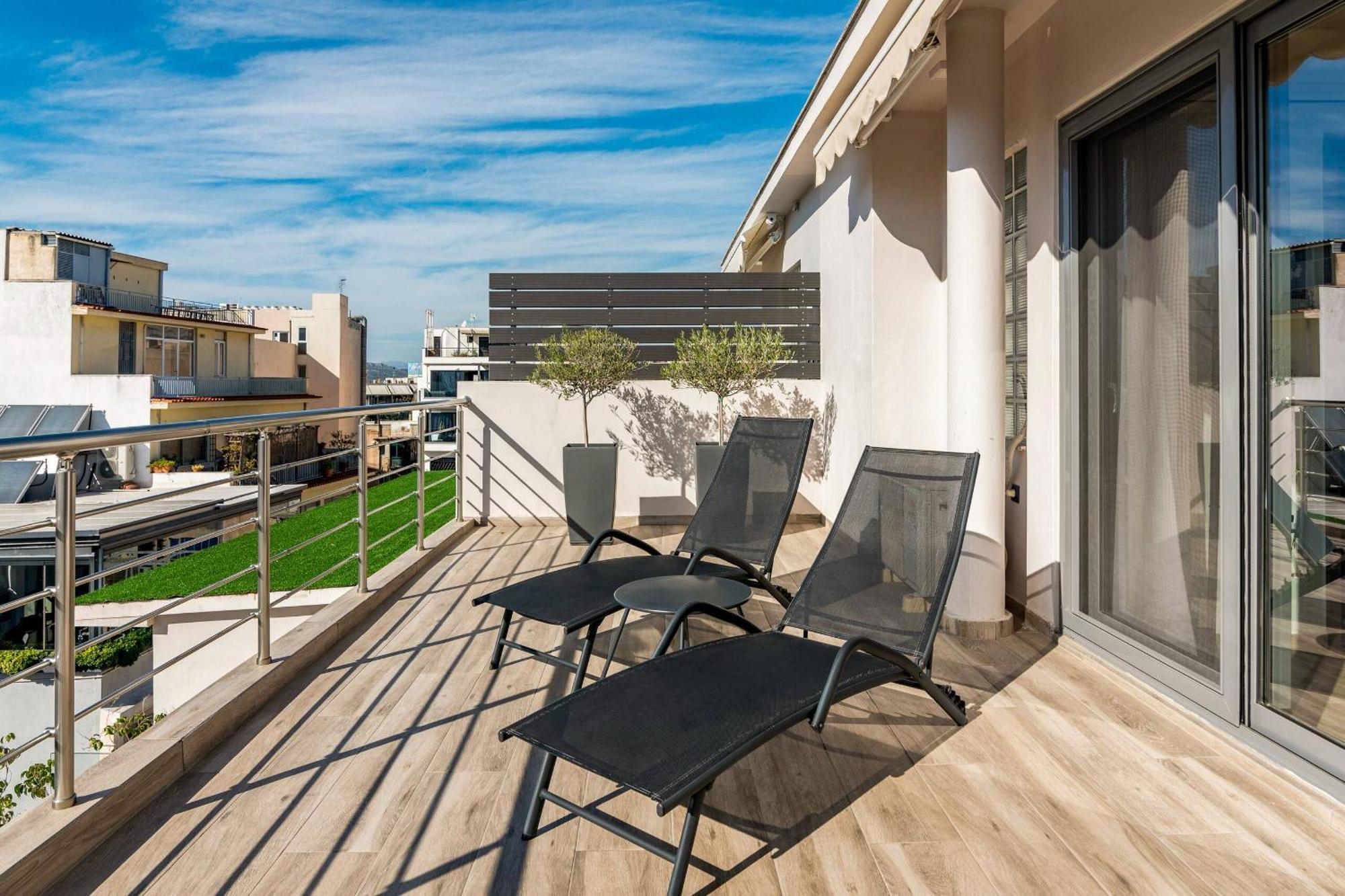 Ferienwohnung Dreamy Athens Penthouse With Acropolis View Exterior foto